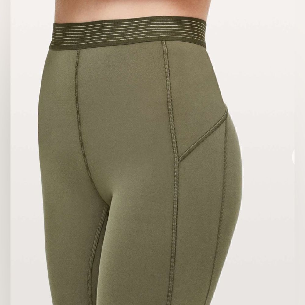 Lululemon Principal Dancer Golden Lining Tight *28" Size 4 - Picture 11 of 13